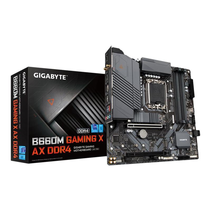 Gigabyte B660M GAMING X AX DDR4 1 X GigabyteX Gigabyte X Motherboard micro ATX LGA1700-Sockel LGA1700Sockel B660 Chipsatz U (B660M G X AX DDR4)