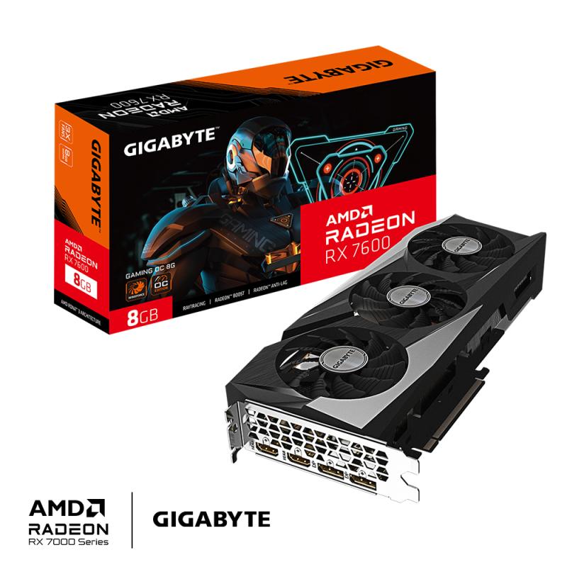 Gigabyte Radeon RX 7600 Gaming OC (GV-R76GAMING (GVR76GAMING OC-8GD) OC8GD)