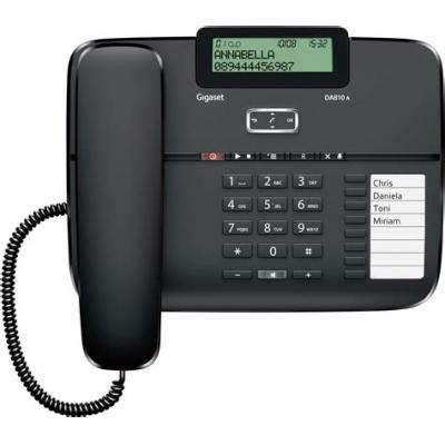 Gigaset Telefon DA810A Schwarz (S30350-S214-B101) (S30350S214B101)