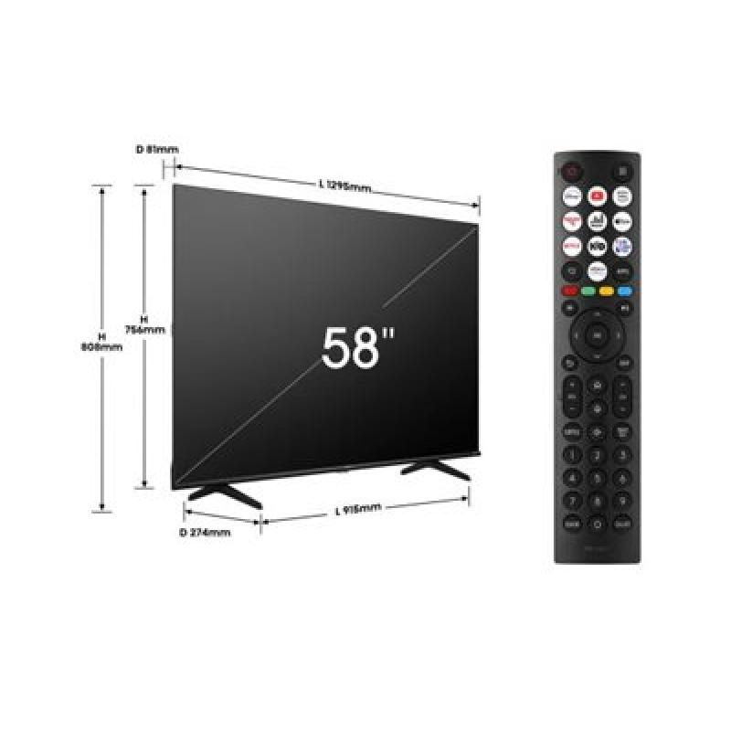 Hisense TV (58E77NQ) 4k QLED Smart