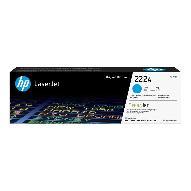 HP 222A Cyan original LaserJet Tonerpatrone (W2221A)