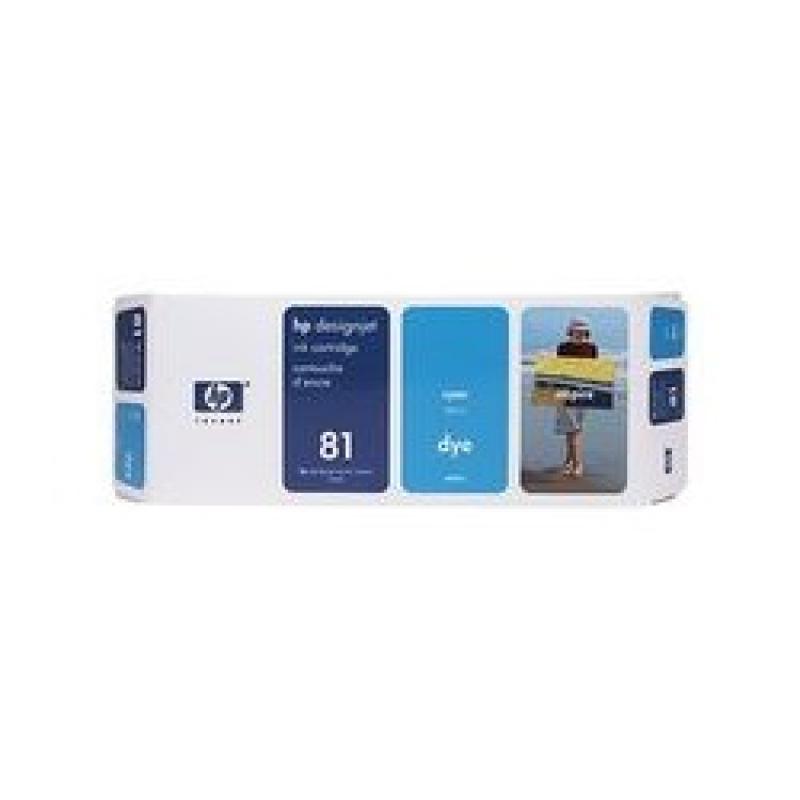HP 81 680 ml Cyan Original Tintenpatrone (C4931A)