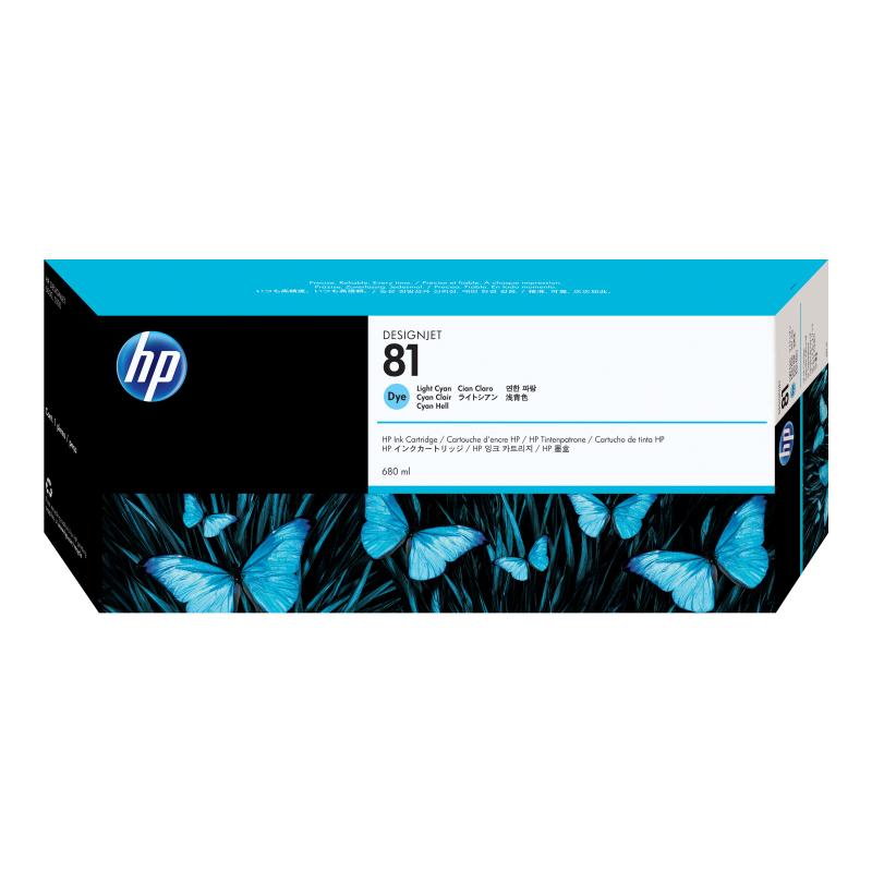 HP 81 680 ml hell Cyan Original DesignJet (C4934A)