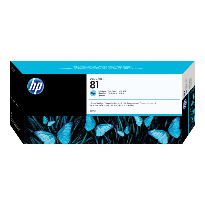 HP 81 680 ml hell Cyan Original DesignJet (C4934A)