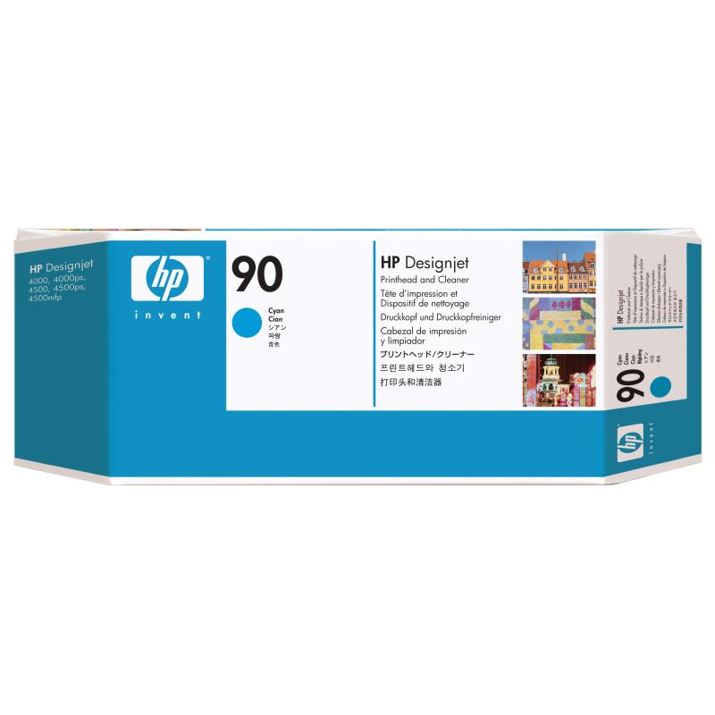 HP 90 Cyan Druckkopf mit Reiniger für DesignJet 4000 (C5055A)