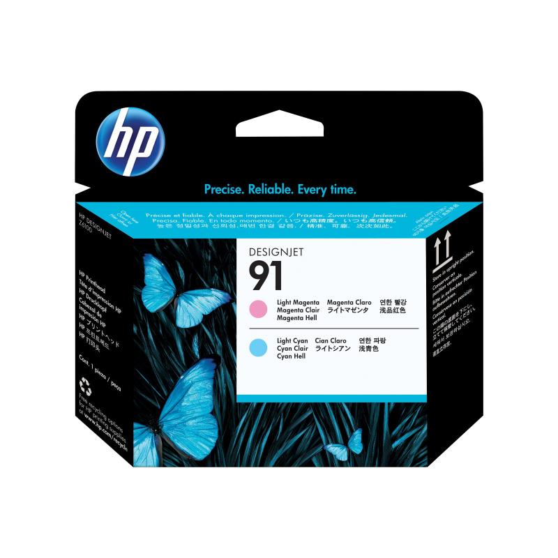 HP 91 Hellmagentafarben, hell Cyan Druckkopf (C9462A)
