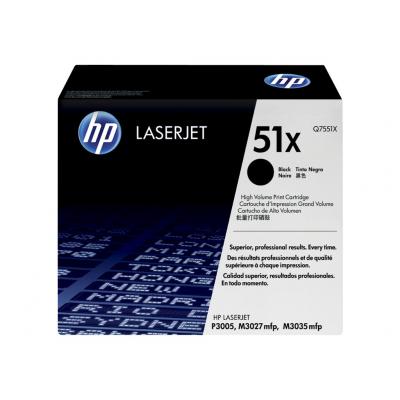 HP Cartridge Black Schwarz No 51X HP51X HP 51X (Q7551X)