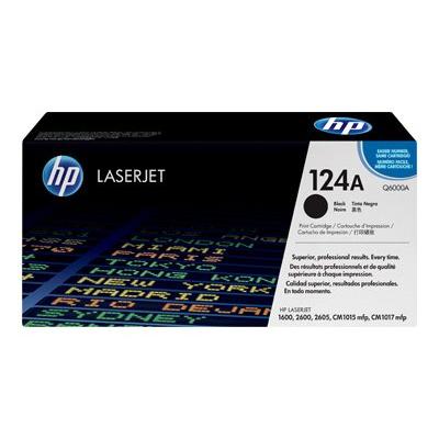 HP Cartridge No 124A HP124A HP 124A Black Schwarz (Q6000A)
