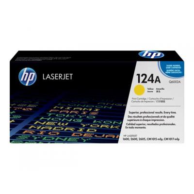 HP Cartridge No 124A HP124A HP 124A Yellow Gelb (Q6002A)