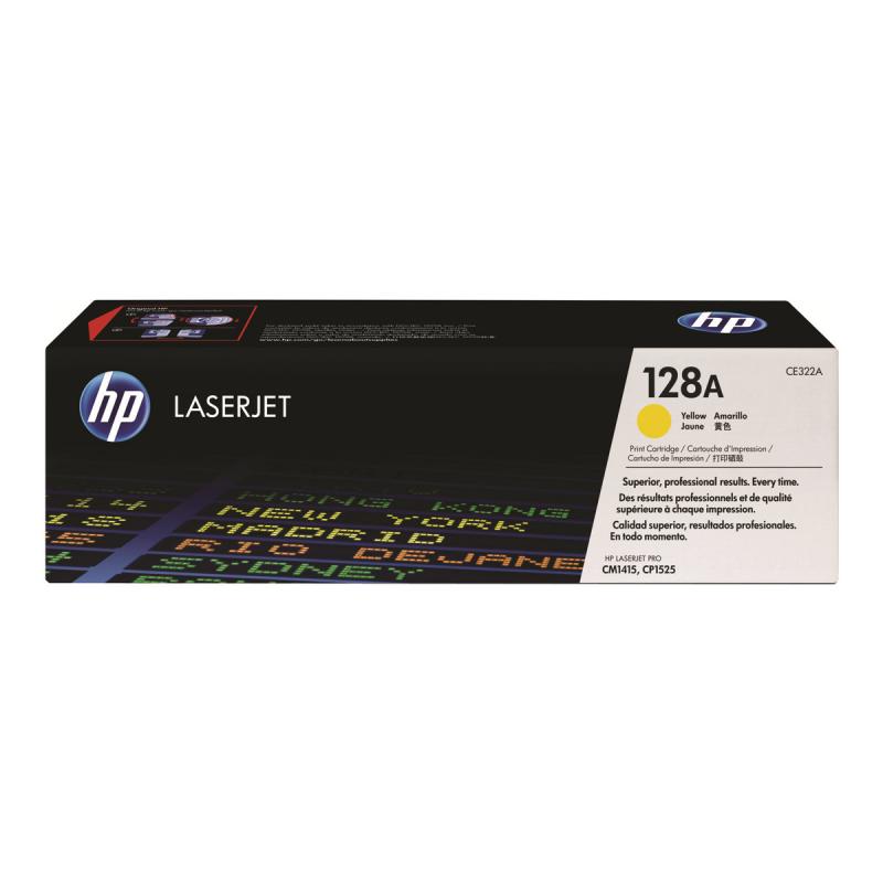 HP Cartridge No 128A HP128A HP 128A Yellow Gelb (CE322A)