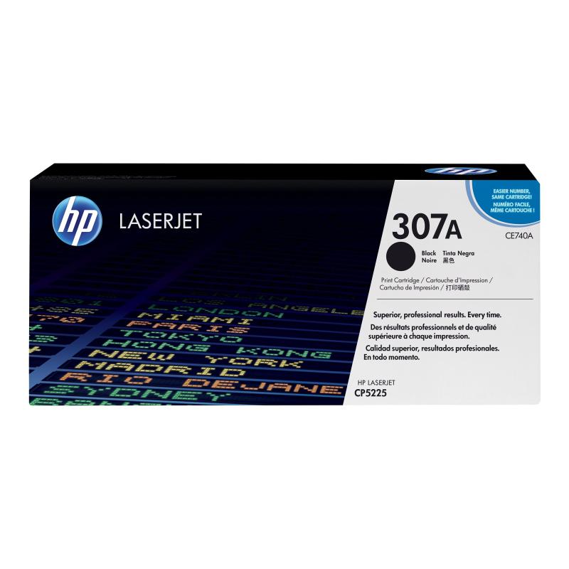 HP Cartridge No 307A Black Schwarz (CE740A)