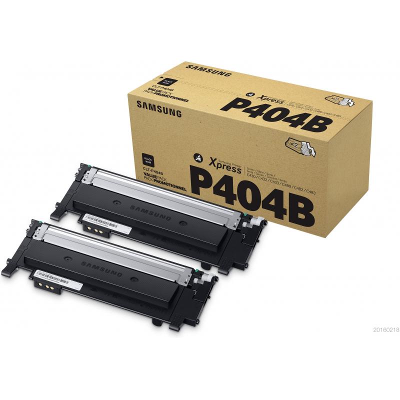 HP Cartridge Twin-Pack TwinPack Black Schwarz CLT-P404B CLTP404B (SU364A)