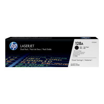 HP (CE320AD) No 128A HP128A HP 128A Dual Pack Black Schwarz Cartridge (CE320AD)
