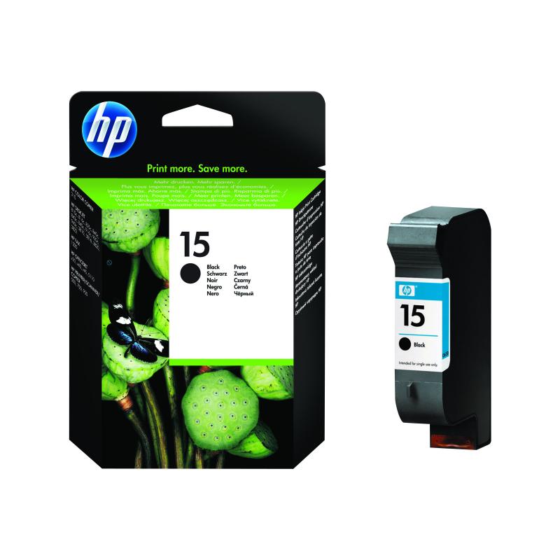HP Ink No 15 HP15 HP 15 Black Schwarz (C6615DE)