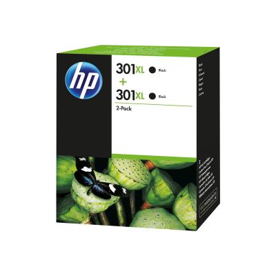 HP Ink No 301XL HP301XL HP 301XL Black Schwarz Dual Pack (D8J45AE)