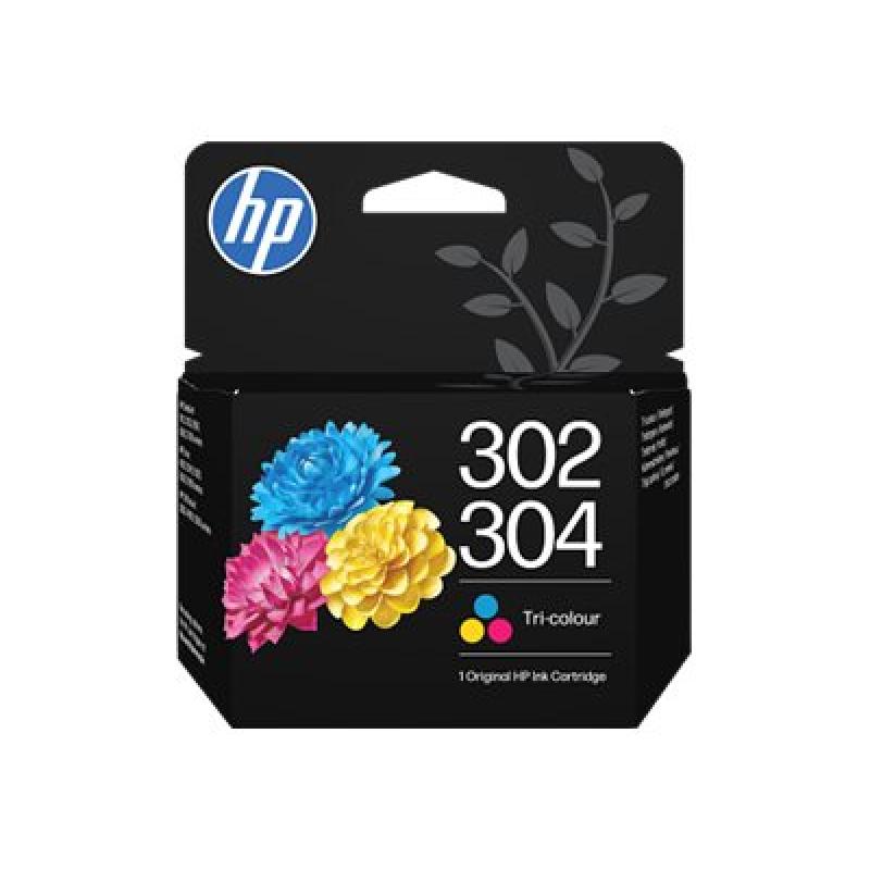 HP Ink No 302 304 HP302 304 HP 302 304 Tri-color Tricolor (B7RT6AE)