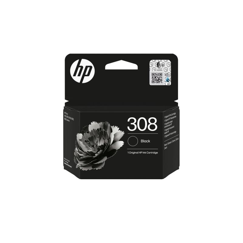 HP Ink No 308 Black Schwarz (7FP21UE)
