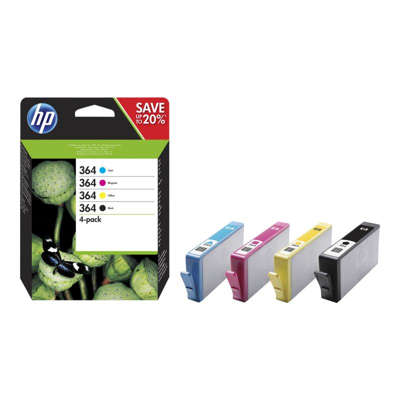 HP Ink No 364 HP364 HP 364 Combo Pack Black Schwarz + Color (N9J73AE)