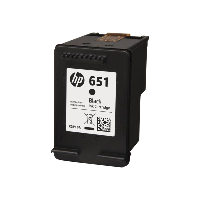 HP Ink No 651 HP651 HP 651 Black Schwarz (C2P10AE)