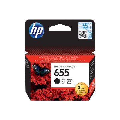 HP Ink No 655 HP655 HP 655 Black Schwarz (CZ109AE#BHL)