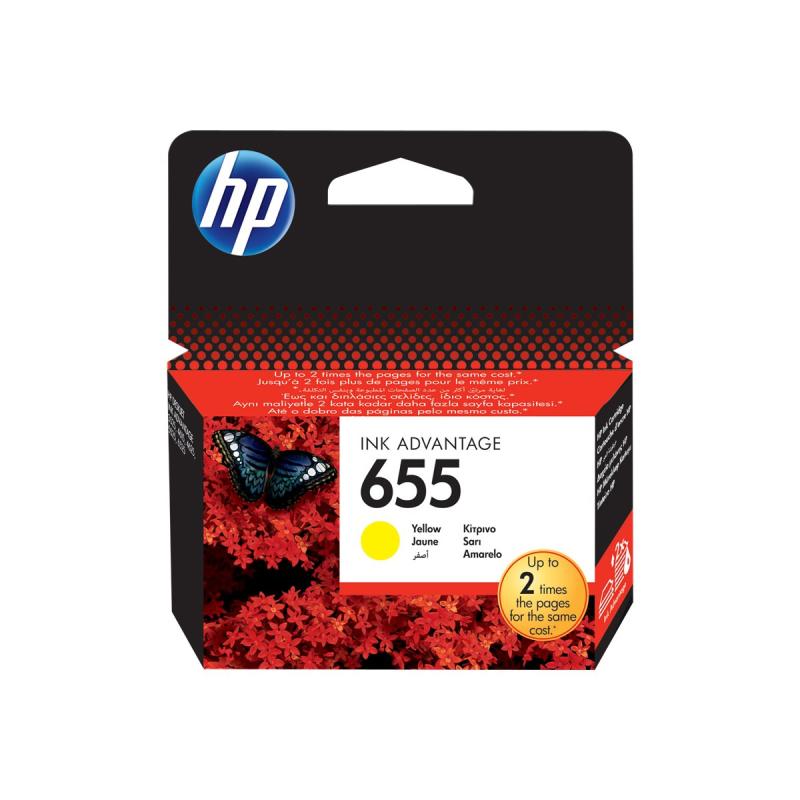 HP Ink No 655 HP655 HP 655 Yellow Gelb (CZ112AE)