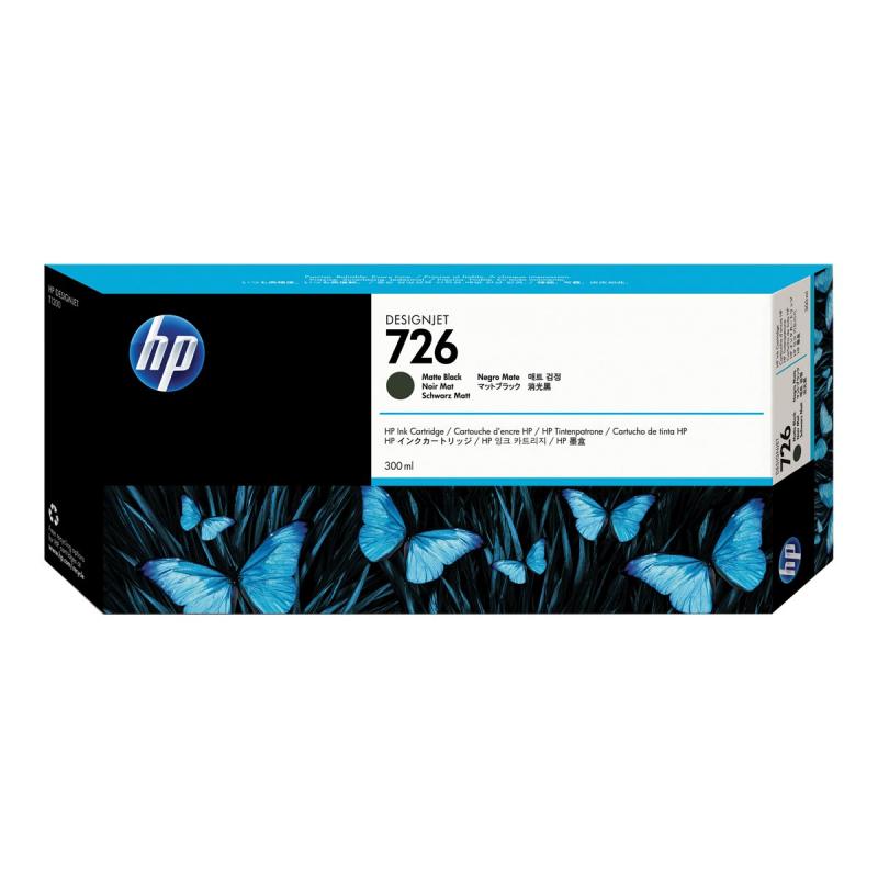 HP Ink No 726 HP726 HP 726 Matt Black Schwarz (CH575A)