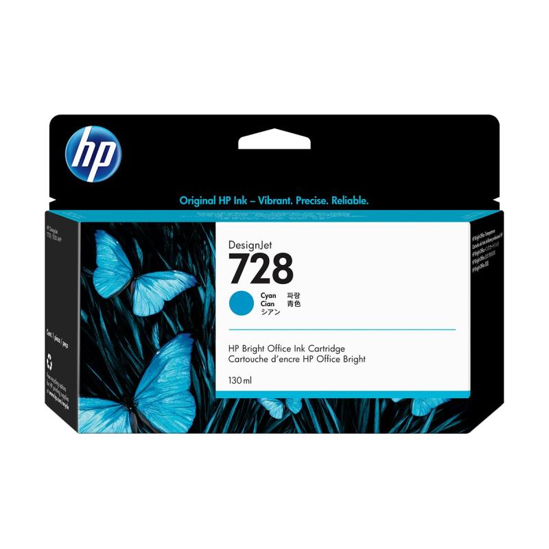 HP Ink No 728 HP728 HP 728 Cyan (F9J67A) 130 ml