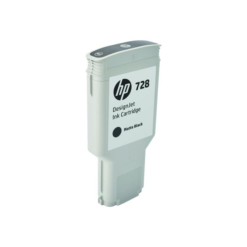 HP Ink No 728 HP728 HP 728 Matt Black Schwarz (F9J68A) 300ml