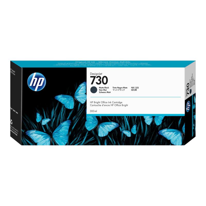 HP Ink No 730 HP730 HP 730 Matte Black Schwarz Cartridge (P2V71A)