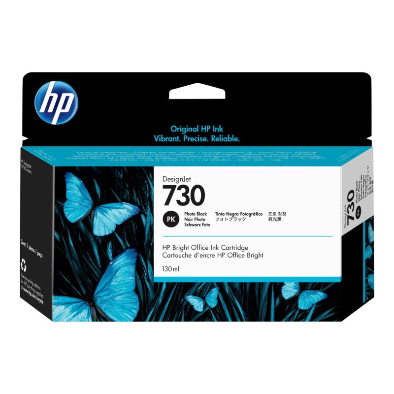 HP Ink No 730 HP730 HP 730 photo black Schwarz Cartridge (P2V67A)