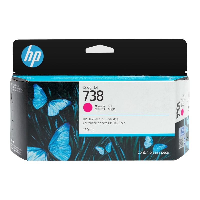HP Ink No 738 HP738 HP 738 130ml Magenta (498N6A)