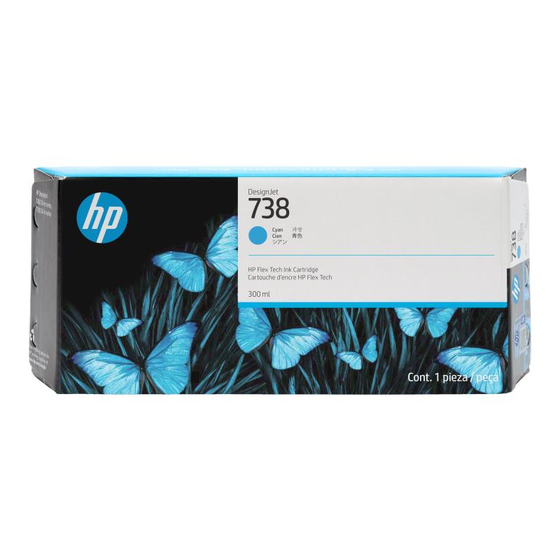 HP Ink No 738 HP738 HP 738 300ml Cyan (676M6A)