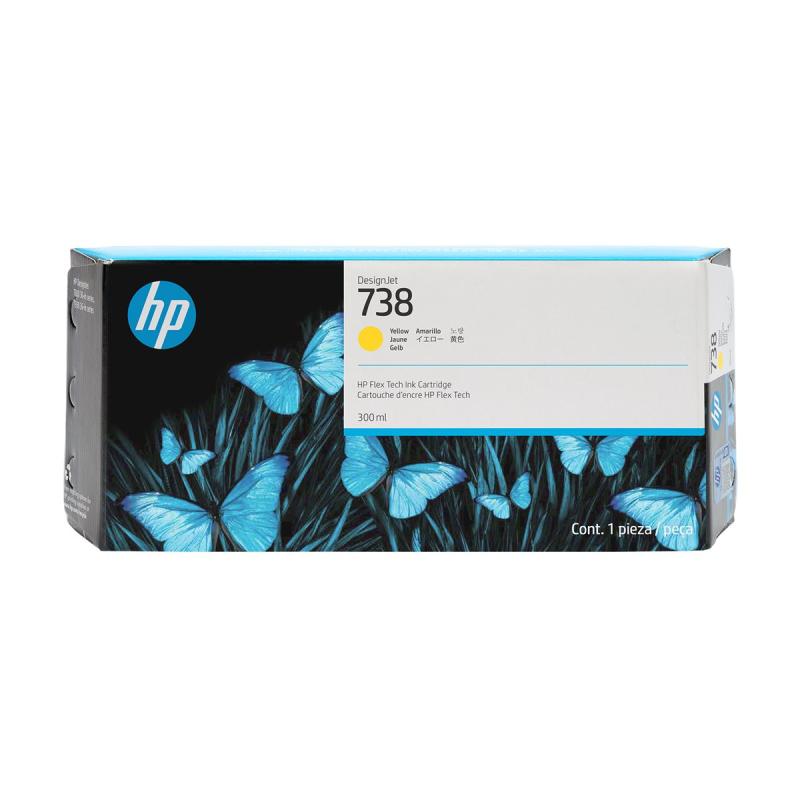 HP Ink No 738 HP738 HP 738 300ml Yellow Gelb (676M8A)
