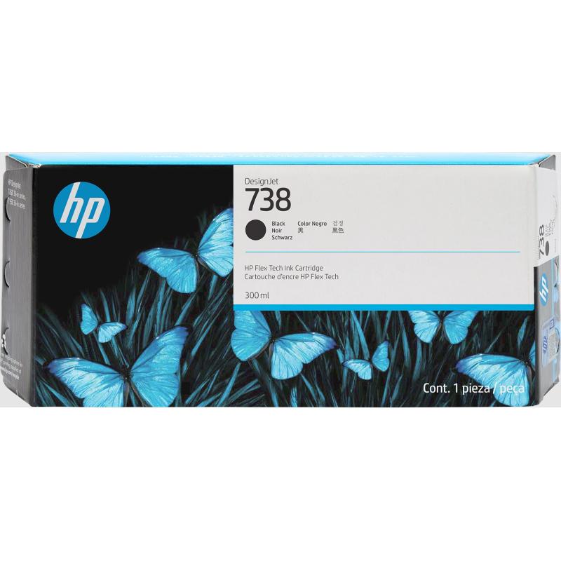 HP Ink No 738 HP738 HP 738 300ml Black Schwarz (498N8A)