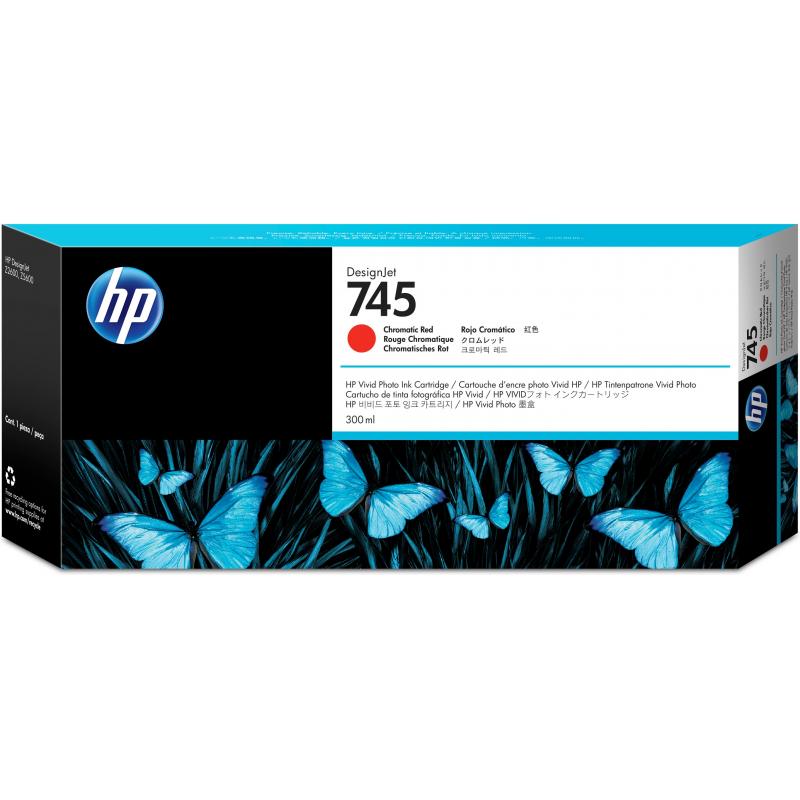 HP Ink No 745 HP745 HP 745 Chromatic Red (F9K06A)