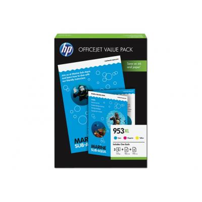HP Ink No 953 HP953 HP 953 XL Value Pack (1CC21AE)