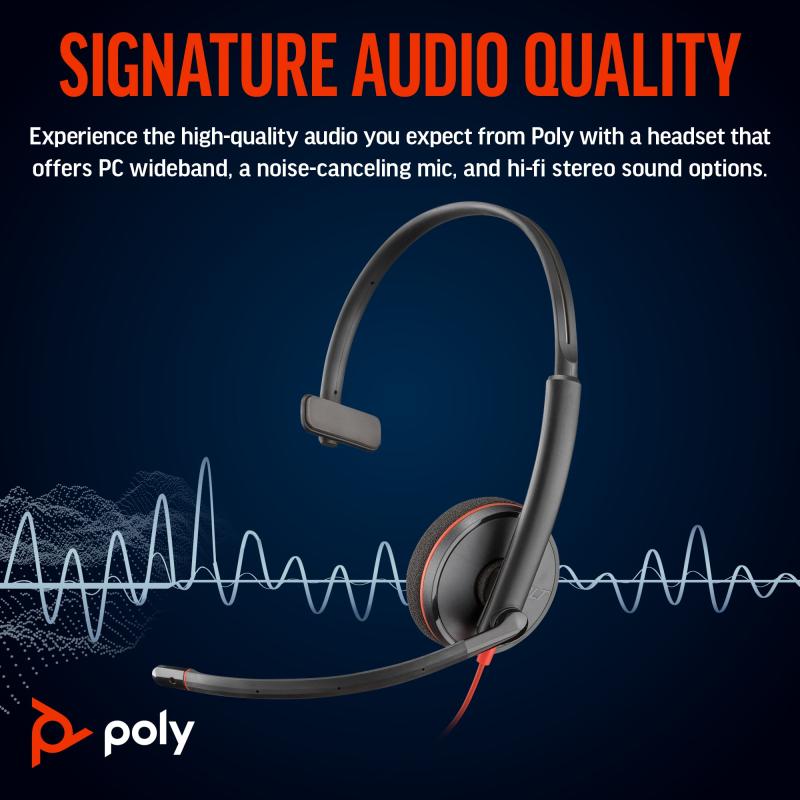 HP Poly Headset Blackwire 3210 (8X214AA)