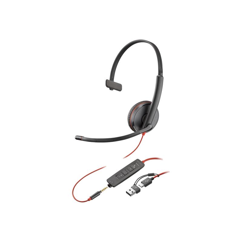 HP Poly Headset Blackwire 3215 USB-C A USBC A (8X227A6)