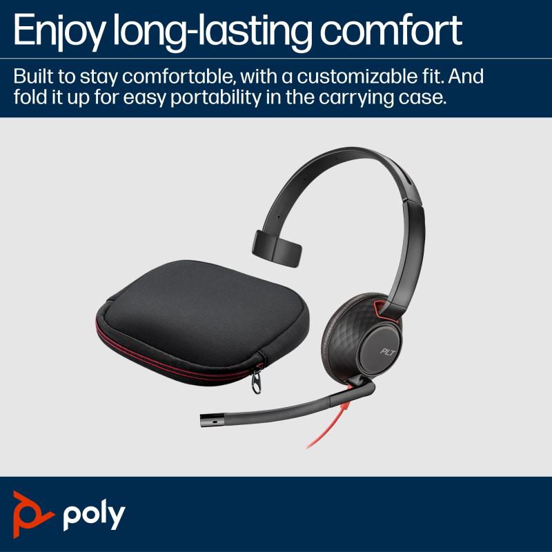 HP Poly Headset Blackwire 5210 Monaural USB-C USBC (8X230AA)