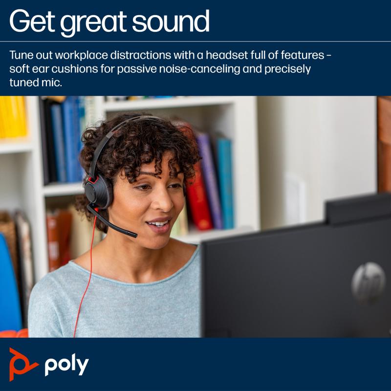 HP Poly Headset Blackwire 5220 (93S88AA)