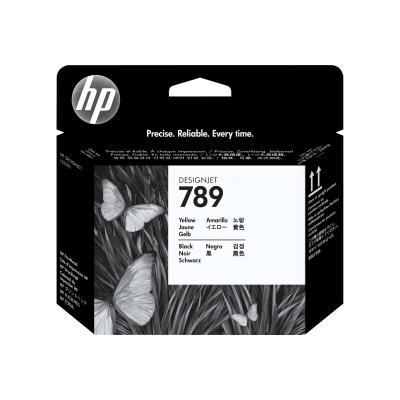 HP Printhead No 789 HP789 HP 789 Black Schwarz & Yellow Gelb (CH612A)