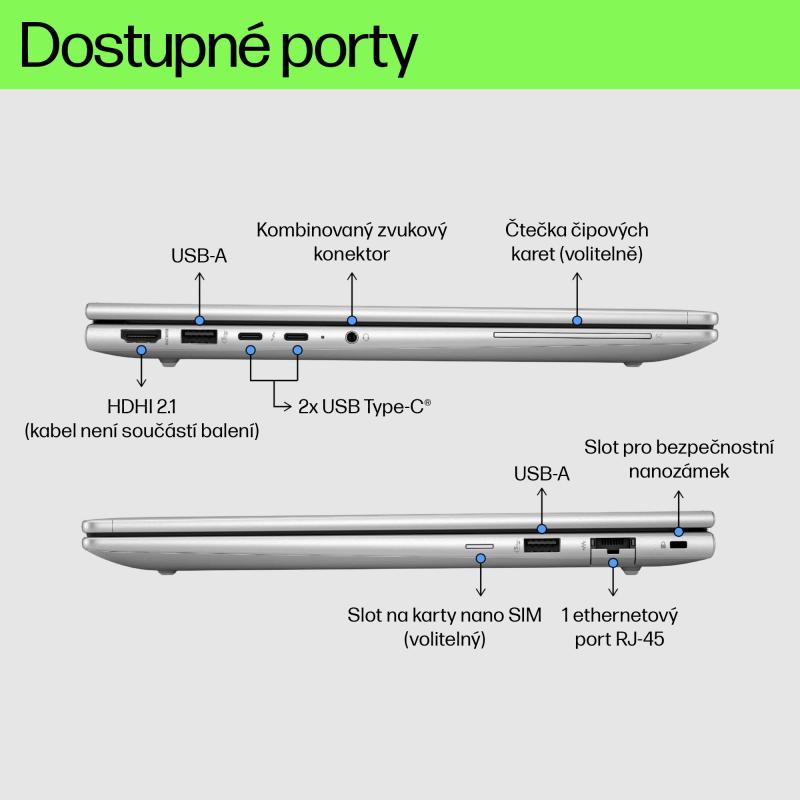 HP Probook 440 G11 14˝ FHD U5-125U 16GB 512SSD W11Pro 14˝ FHD U5125U 16GB 512SSD W11Pro (9Y7J6ET#ABD)