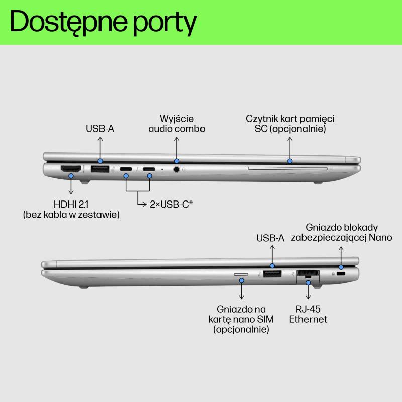 HP Probook 460 G11 16˝ FHD U5-125U 16GB 512SSD W11Pro 16˝ FHD U5125U 16GB 512SSD W11Pro (9Y7J7ET#ABD)