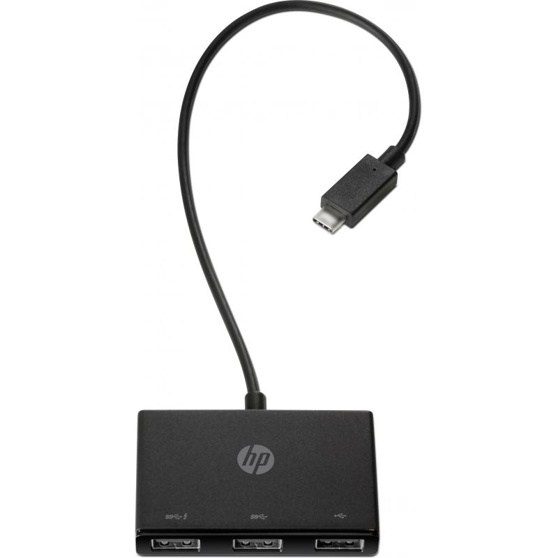 HP USB-C USBC to USB-A USBA Hub (Z6A00AA)