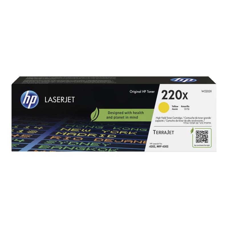 HPCartridge No 220X HP220X HP 220X Yellow Gelb High Capacity (W2202X)