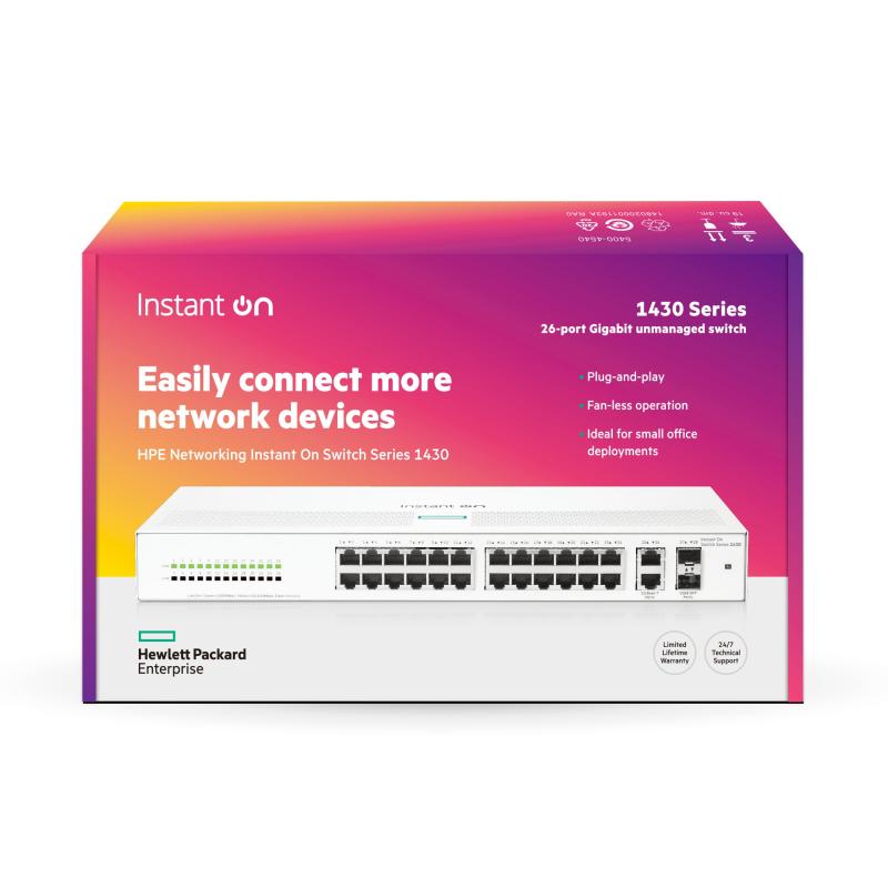 HPE Switch Aruba Instant On 1430 26G 2SFP (R8R50A)