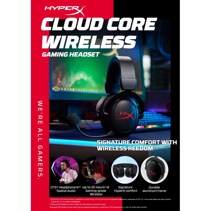 HyperX Headset Cloud Core Wireless (4P5D5AA)