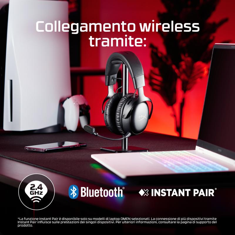 HyperX Headset Cloud III S Wireless Black Schwarz Red (A59Z0AA)