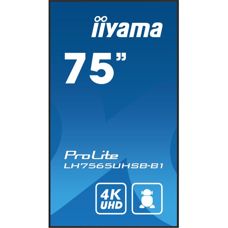 iiyama Digital Signage LH7565UHSB-B1 LH7565UHSBB1 (LH7565UHSB-B1)