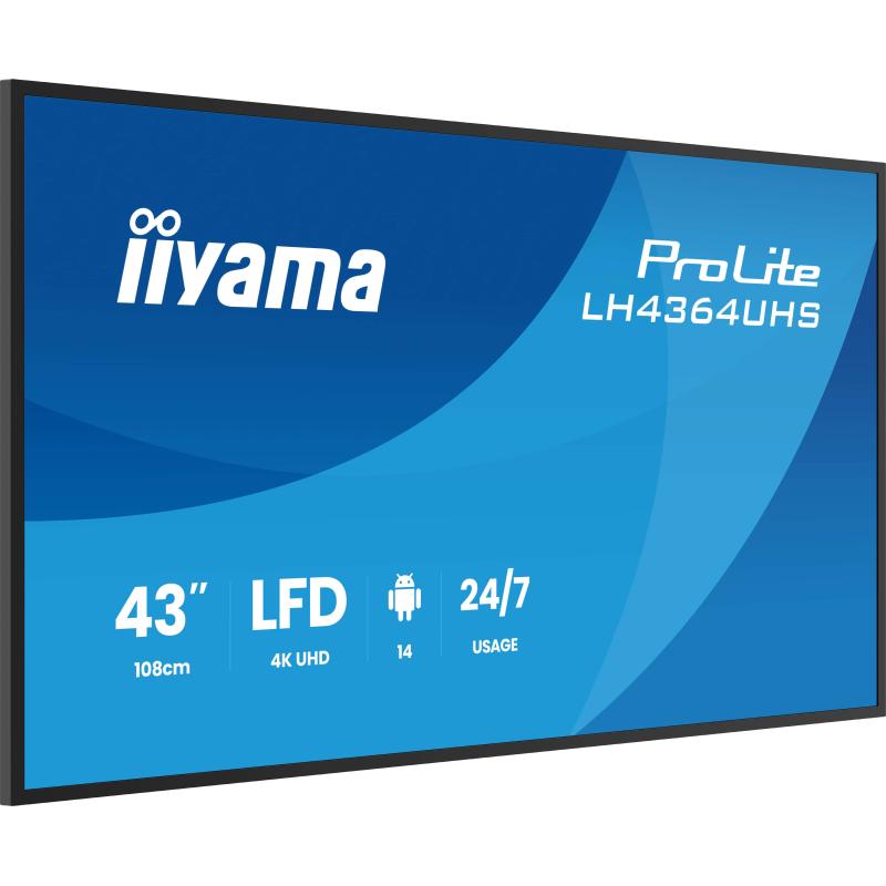 iiyama Digital Signage ProLite LH4364UHS-B1AG LH4364UHSB1AG (LH4364UHS-B1AG)